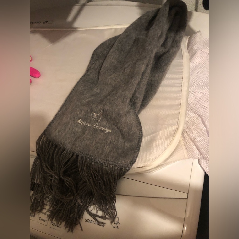 Alpaca Camargo Soft Gray Scarf-  109A $30 or $25 w/offer